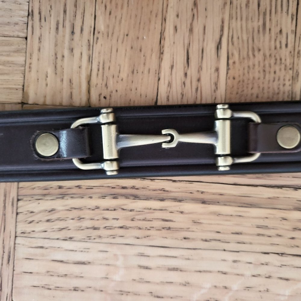 Snaffle bit belt black size 28